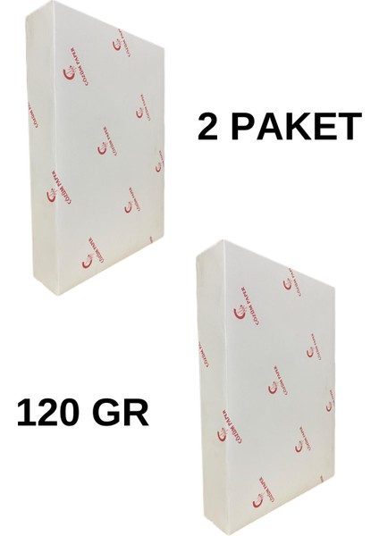 Gramajlı Fotokopi Kağıdı A4 120 gr 2 Paket 500 Yaprak