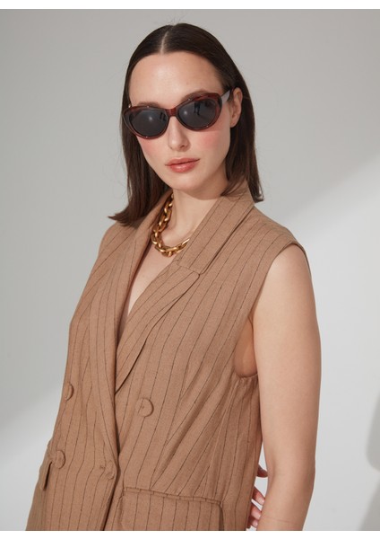 Kruvaze Deve Tüyü Kadın Ceket BULE modelleri