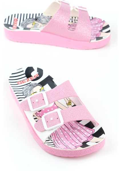 Yazlık Iki Toka Kız Çocuk Terlik