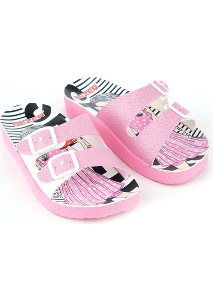 Yazlık Iki Toka Kız Çocuk Terlik modelleri