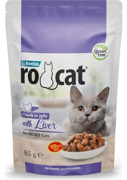 Ciğerli Yetişkin Kedi Pouch Mama 85 gr