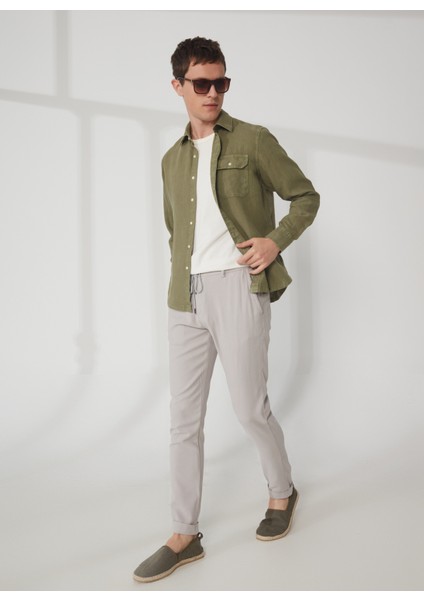 Normal Açık Yeşil Düz Erkek Gömlek M4082A00081388B Shirts Regular modelleri