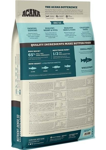 Bountiful Catch Somonlu ve Ringa Balıklı Yetişkin Kedi Maması 1,8 kg