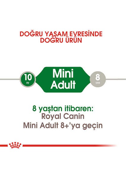 Mini Adult Küçük Irk Yetişkin Köpek Maması 2 kg