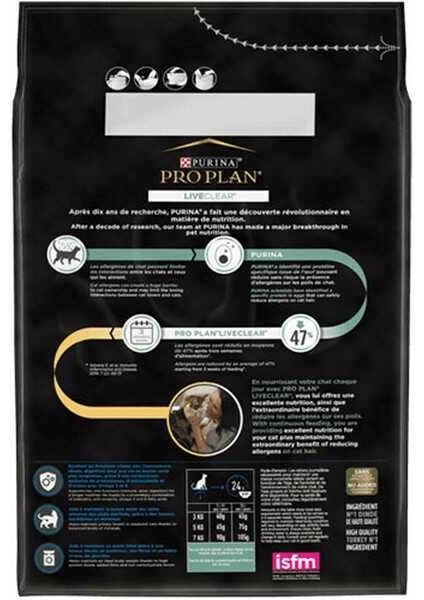 Liveclear Kısırlaştırılmış Yaşlı Kedi Maması Hindili 1,4 kg modelleri