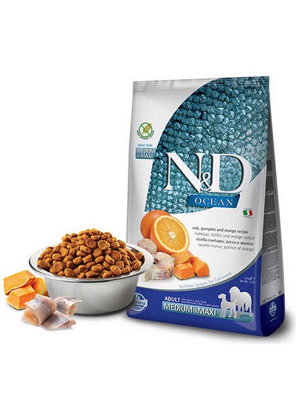 Nd Ocean Morina Balıklı Orta ve Büyük Irk Yetişkin Köpek Maması 2.5 kg