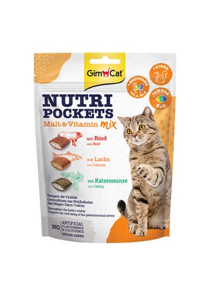 Nutripockets Kedi Ödülü Malt&multivitamin 150 gr
