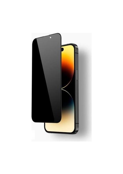 iPhone 14 Pro Max Uyumlu Privacy Gizleyen Hayalet Hardness Tam Kaplama Cam Ekran Koruyucu