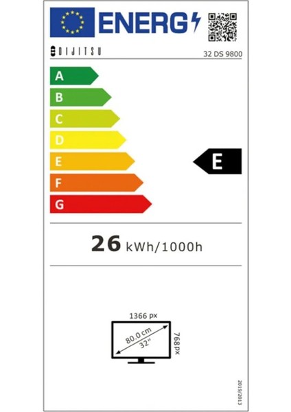 32DS 9800 32" 81 Ekran Uydu Alıcılı HD Ready Smart LED TV