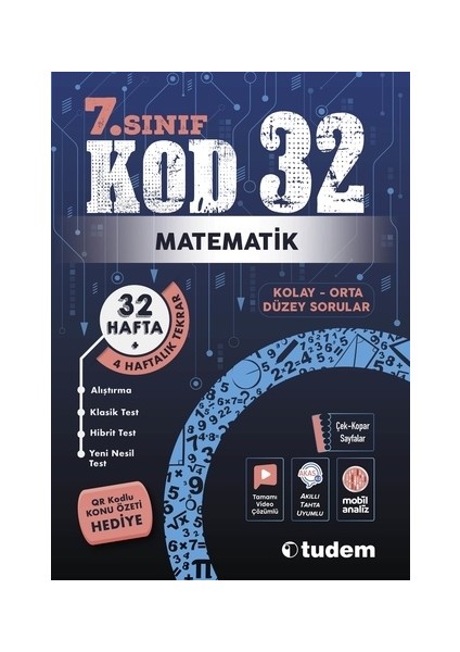 7. Sınıf Kod 32 Matematik Alıştırmalı Soru Bankası