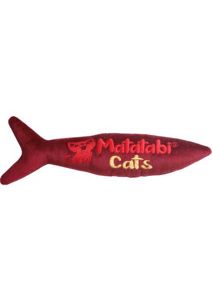 Jr.fish Sesli, Peluş Kedi Oyuncağı 20 cm Matatabi Içerikli (Kedi Nanesi/otu Içermez)