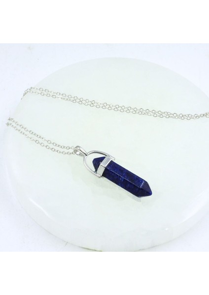 Sertifikalı Doğaltaş Çivi Kolye | Lapis Lazuli