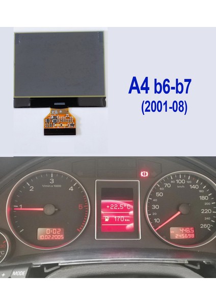 Audi A4 B6 Yol Bilgisayarı Ekranı - A4 B6 Dijital Ekran