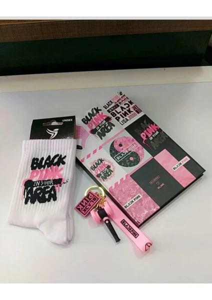 GC GÖKHAN CLUB Blackpink Defter Anahtarlık Çorap