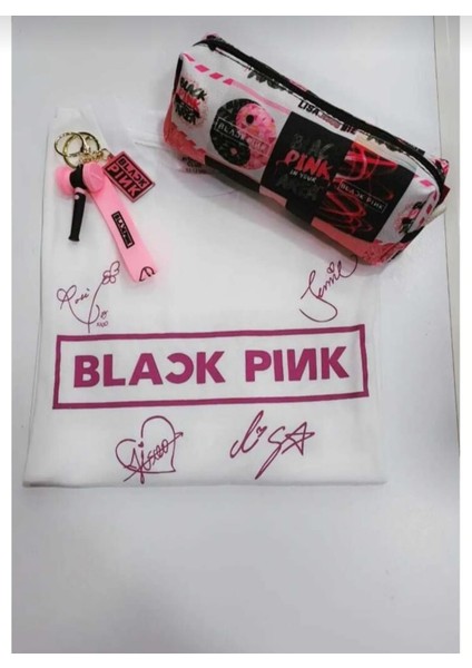 Blackpink Unisex T-Shirt Anahtarlık Kalemlik Kombin