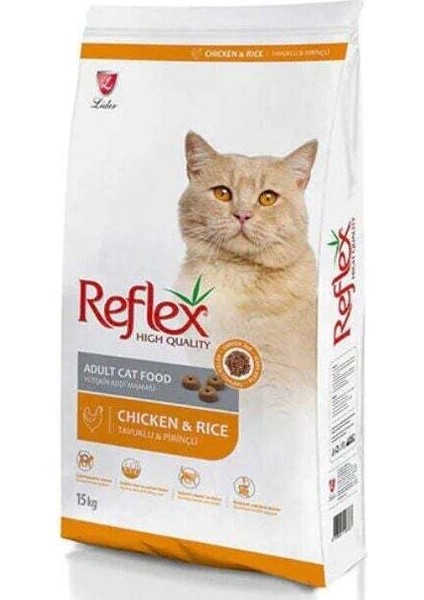 Tavuklu Pirinçli Yetişkin Kedi Maması 15 kg