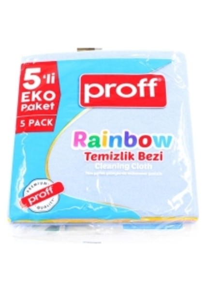 Rainbow Temizlik Bezi 5'li Paket Çok Amaçlı Temizlik Bezi