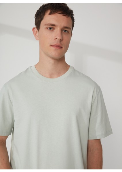 Bisiklet Yaka Düz Yeşil Erkek T-Shirt DT10310_DENIM Trip Bisiklet Yaka Re fiyatları