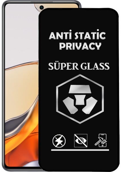 Xiaomi Mi 11T Pro Tam Kaplayan Anti Statik Hayalet Süper Cam Ekran Koruyucu