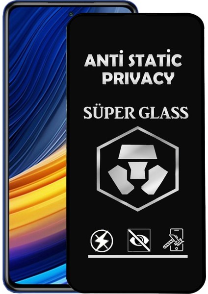 Xiaomi Poco X3 Pro Tam Kaplayan Anti Statik Hayalet Süper Cam Ekran Koruyucu
