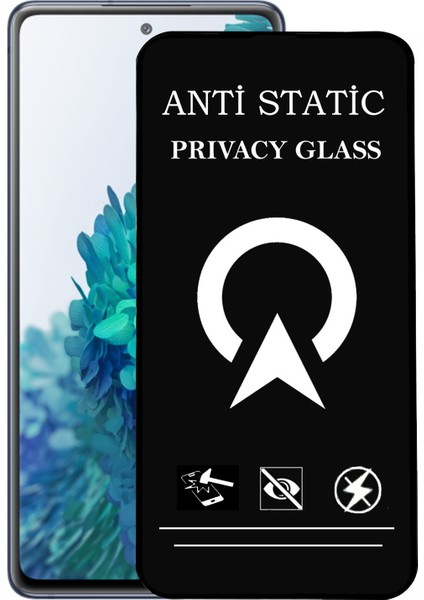 Samsung Galaxy S20 Fe Tam Kaplayan Anti Statik Görünmez Safir Ekran Koruyucu Hayalet Cam