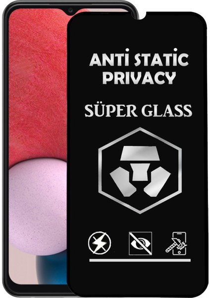 Samsung Galaxy A13 Tam Kaplayan Anti Statik Hayalet Süper Cam Ekran Koruyucu