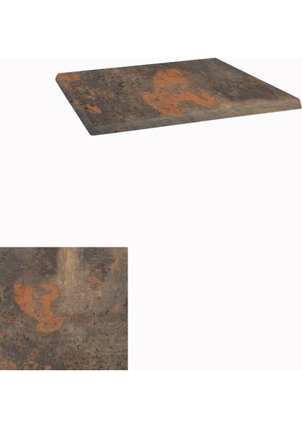 Werzalit Masa Tablası 60X60 -Metalic Oxid 1