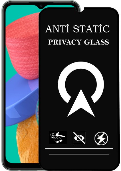 Kzy Samsung Galaxy M33 Tam Kaplayan Anti Statik Görünmez Safir Ekran Koruyucu Hayalet Cam