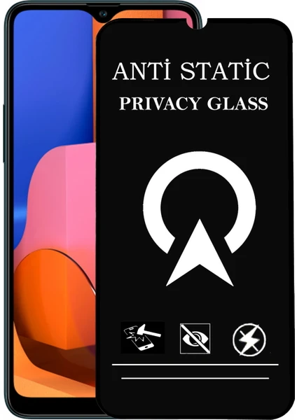 Kzy Samsung Galaxy A20S Tam Kaplayan Anti Statik Görünmez Safir Ekran Koruyucu Hayalet Cam