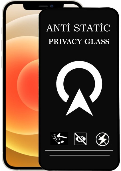 Apple iPhone 12 Tam Kaplayan Anti Statik Görünmez Safir Ekran Koruyucu Hayalet Cam