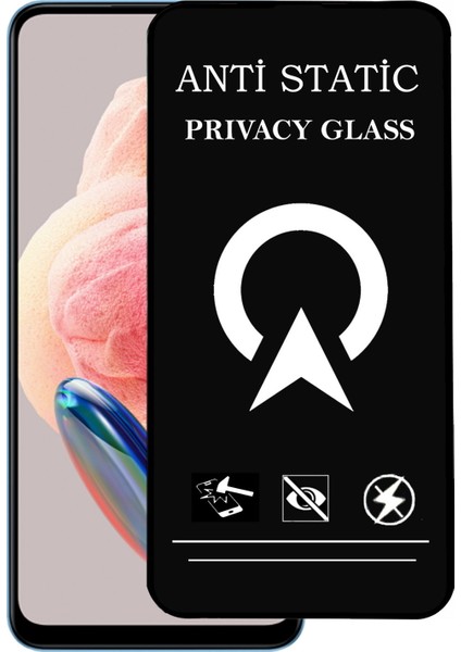 Xiaomi Redmi Note 12 Tam Kaplayan Anti Statik Görünmez Safir Ekran Koruyucu Hayalet Cam