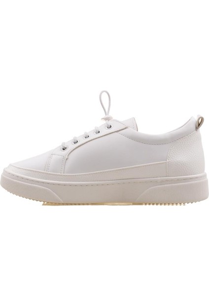 Beyaz Yumuşak Deri Kadın Sneaker Bn 30366