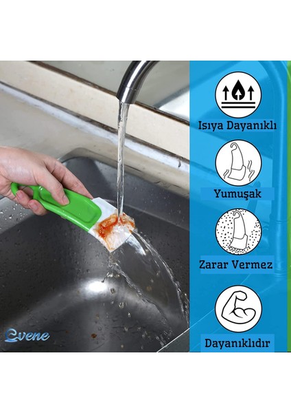 Silikon Spatula Mutfak Spatula Yemek Kazıyıcı Tava Tabak Temizleme Aparatı fırsatları