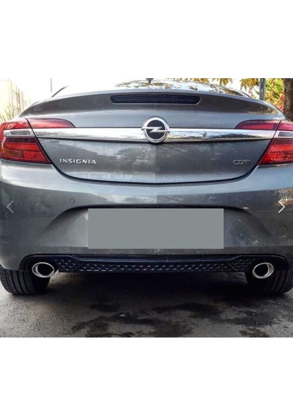 Opel Insignia Difüzör Krom Egzoz Uçlu. 2013 2017 Parlak Siyah
