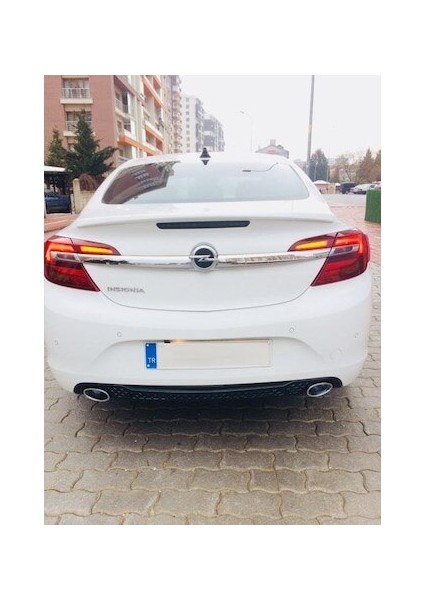 Opel Insignia Difüzör Krom Egzoz Uçlu. 2013 2017 Parlak Siyah