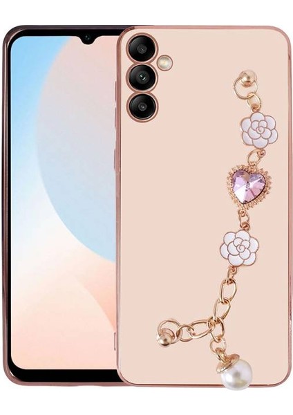 Samsung Galaxy A14 ile Uyumlu Kılıf El Tutamaçlı Kamera Korumalı Kadın Telefon Kılıfı Kapak