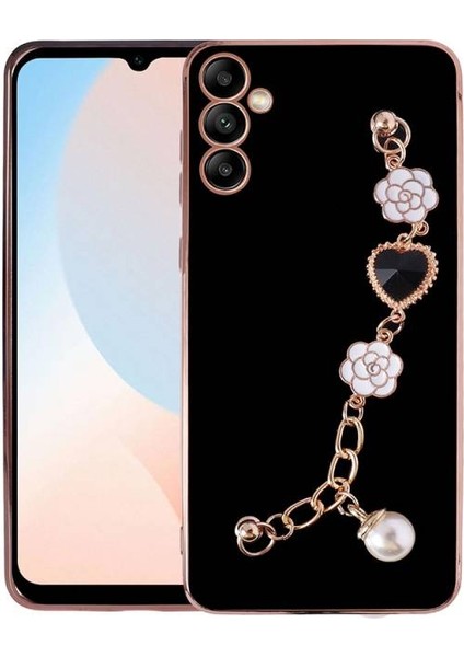 Samsung Galaxy A14 ile Uyumlu Kılıf El Tutamaçlı Kamera Korumalı Kadın Telefon Kılıfı Kapak