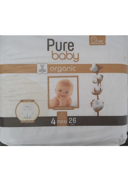 Pure Baby Pamuk Jumbo Maxi No:4