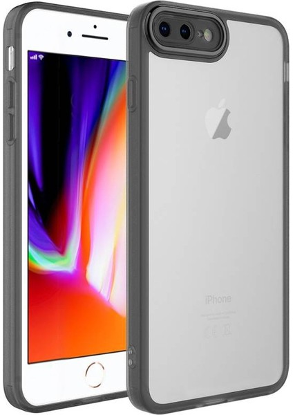 iPhone 8 Plus Kılıf Kamera Korumalı Transparan Post Kapak