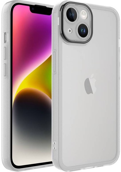 iPhone 14 Plus Kılıf Kamera Korumalı Transparan Post Kapak
