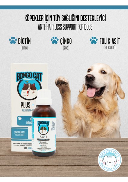 Plus+B For Dogs - 50ML (Köpekler Için Tüy Sağlığı Destekleyici Damla)