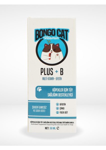 Plus+B For Dogs - 50ML (Köpekler Için Tüy Sağlığı Destekleyici Damla)