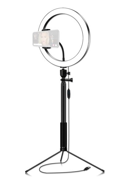 Buyfun 26 cm / 10" 3200 K-5600 K Bi-Renk Dim Halka Video () (Yurt Dışından)