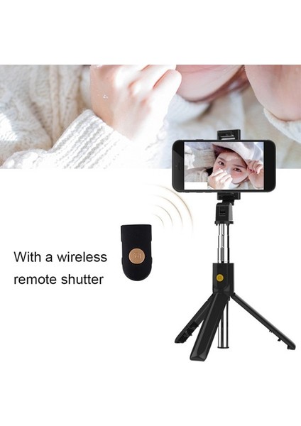 Buyfun 2-In-1 Selfie Çubuk Tripod Standı Telefon Tutucu ile (Yurt Dışından)