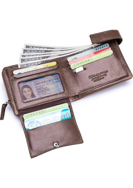 Bull Captain QB060 Erkek Cüzdan - Açık Kahverengi () (Yurt Dışından) indirimleri