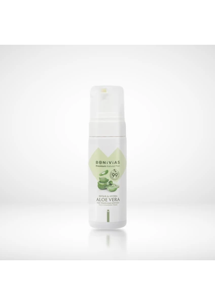 Aleovera Yüz Temizleme Köpüğü Nemlendirici , Vegan % 99 Aloevera