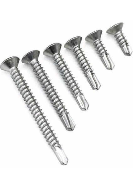 4,2X50 mm Yhb Sac Vidası Dayanıklı Matkap Uçlu Akıllı Vida 100 Adet