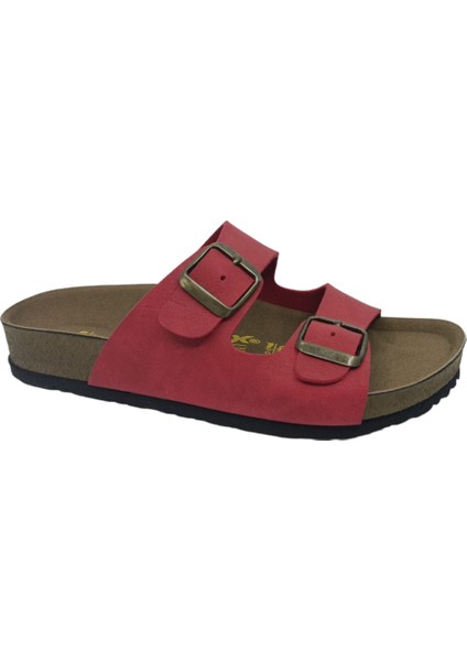 1256 Unisex Kırmızı Günlük Kullanım Terlik