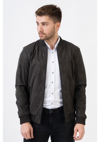 Alicante 58107 Slim Fit Mevsimlik Mont Kahve
