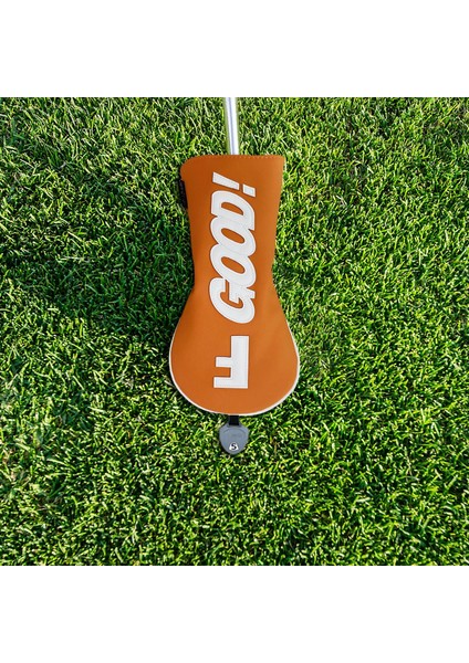 Golf Club Head Peluş Astar Moda Dayanıklı Suya Dayanıklı Golf Başı Turuncu Renk F (Yurt Dışından)